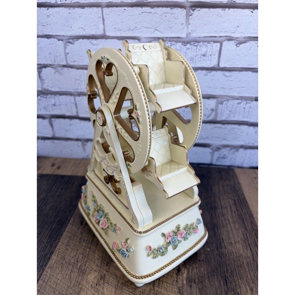 Musical Moving Ferris Wheel Music Box Vintage PS Designs Nutcracker Song Mint - Picture 3 of 13